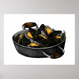 Póster Mariscos