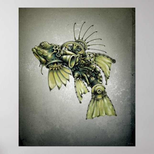 Póster Mariscos cinéticos (Frente)