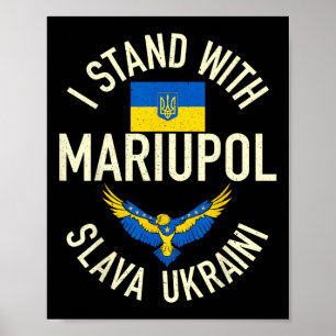 Póster Mariupol Ucrania Vintage Me Pongo Con Mariupol Ukr