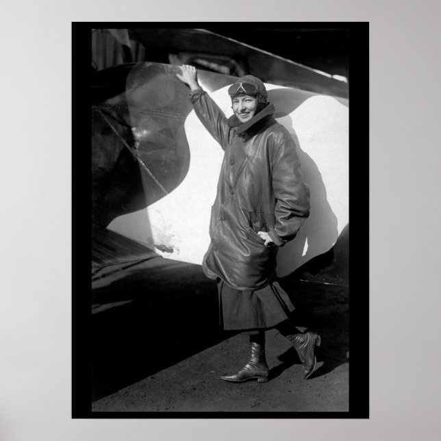 Póster Marjorie Stinson, only woman_War image (Frente)