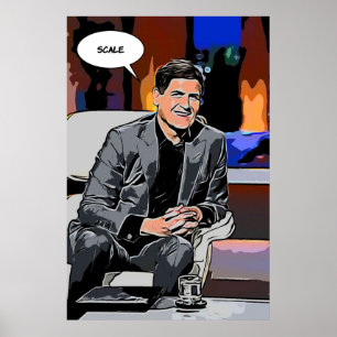 Póster Mark Cuban Scale Shark