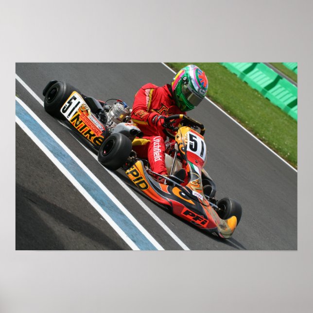 Póster Mark Litchfield Karting Poster (Frente)