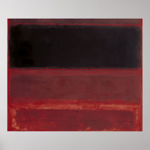 Póster Mark Rothko - Cuatro oscuridades en rojo - 1958
