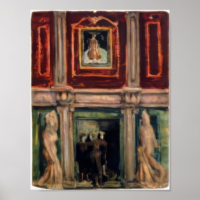 Póster Mark Rothko - Interior - 1936 (Frente)