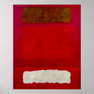 Póster Mark Rothko - N.º 16 (Rojo, Blanco y Marrón) - 195