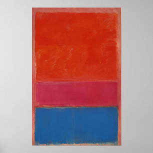 Póster Mark Rothko - N.º 1 (Rojo y Azul Real) - 1954