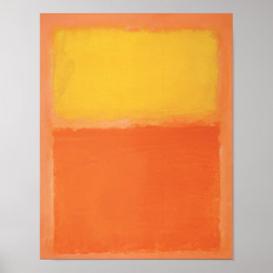 Póster Mark Rothko - Naranja y Amarillo - 1956