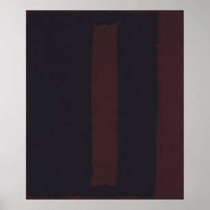 Póster Mark Rothko - Negro sobre Burdeos - 1959