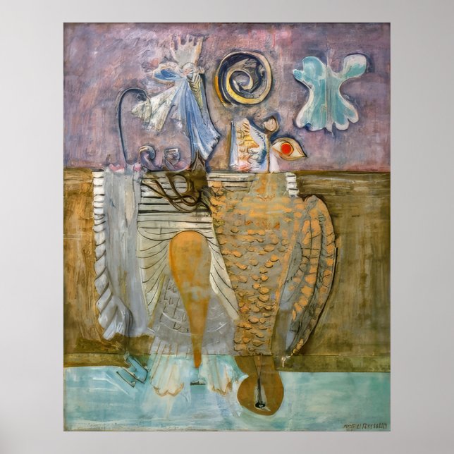 Póster Mark Rothko - Pájaros Jerárquicos - 1944 (Frente)