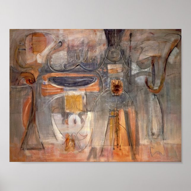 Póster Mark Rothko - Ritos de Lilith - 1945 (Frente)