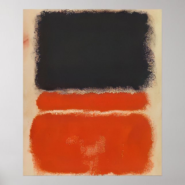 Póster Mark Rothko - Rojo - 1968 (Frente)