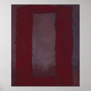 Póster Mark Rothko - Rojo sobre Burdeos - 1959