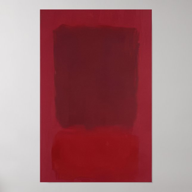 Póster Mark Rothko - Rojo y Marrón - 1957 (Frente)