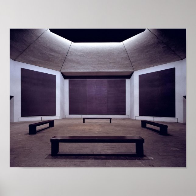 Póster Mark Rothko - Rothko Chapel - 1964 - 1967; Estados (Frente)