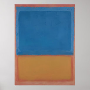 Póster Mark Rothko - Sin título (Rojo, Azul, Naranja) - 1