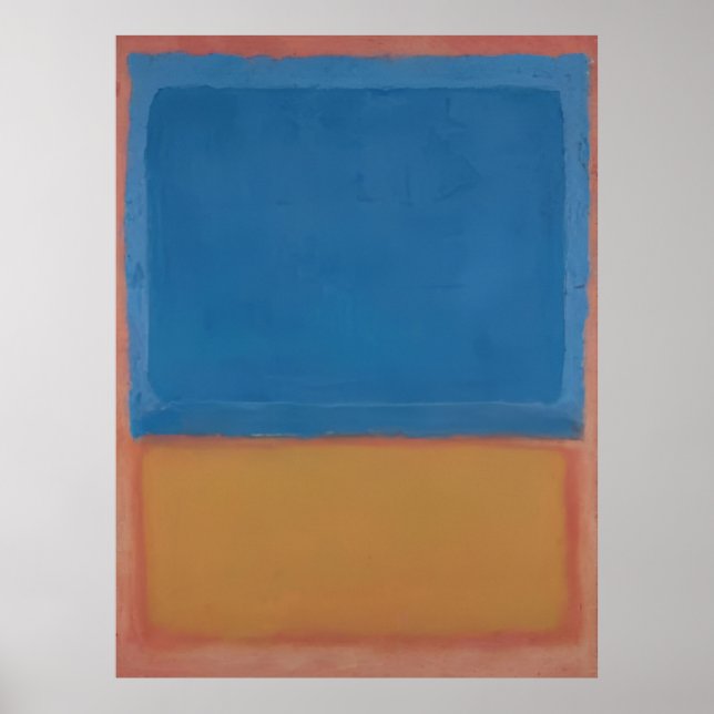 Póster Mark Rothko - Sin título (Rojo, Azul, Naranja) - 1 (Frente)
