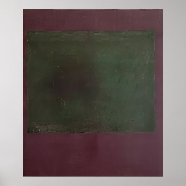 Póster Mark Rothko - Sin título (Verde sobre Marrón) - 19 (Frente)