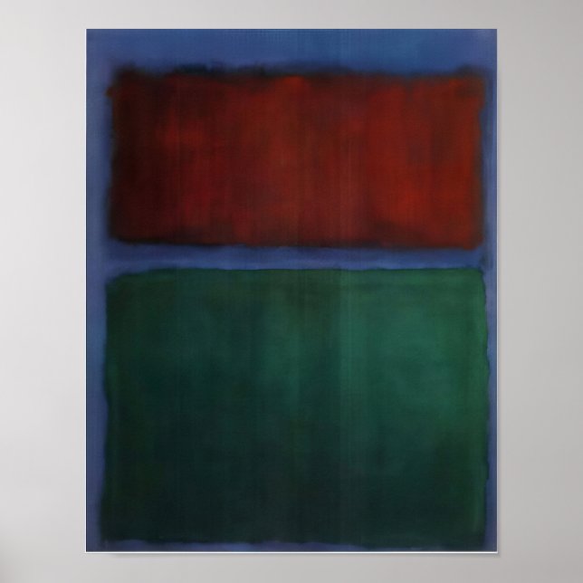 Póster Mark Rothko - Tierra y Verde - 1955 (Frente)
