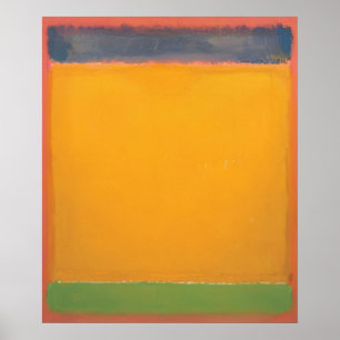 Póster Mark Rothko - Unidos (Azul, Amarillo, Verde sobre