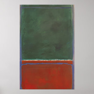 Póster Mark Rothko - Verde y Granate - 1953