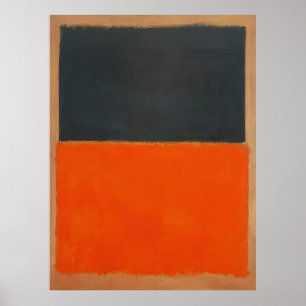 Póster Mark Rothko - Verde y Tangerina sobre Rojo - 1956