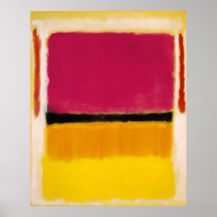 Póster Mark Rothko - Violeta, Negro, Naranja, Amarillo so