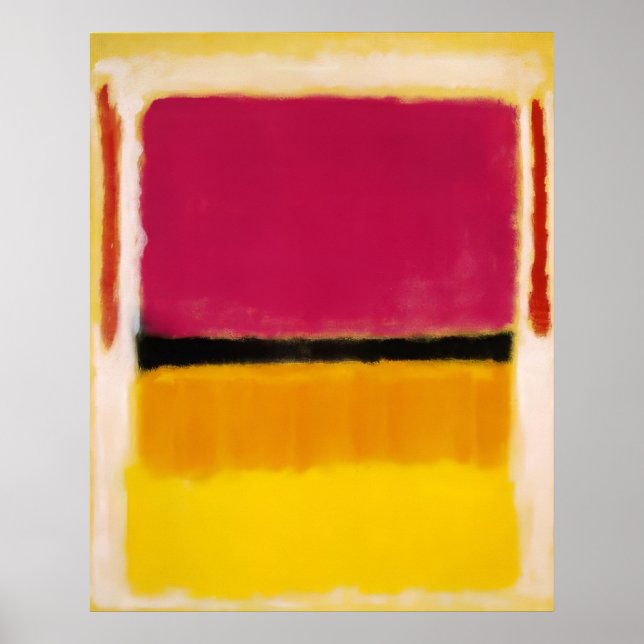 Póster Mark Rothko - Violeta, Negro, Naranja, Amarillo so (Frente)