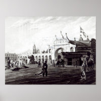 Market Place, grabado por Daniel Havell 1820