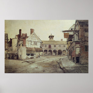 Póster Market Place, Hereford, 1803