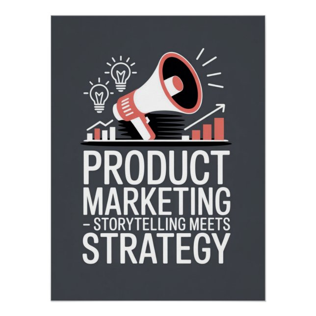 Póster Marketing de productos - Estrategia audaz (Anverso)