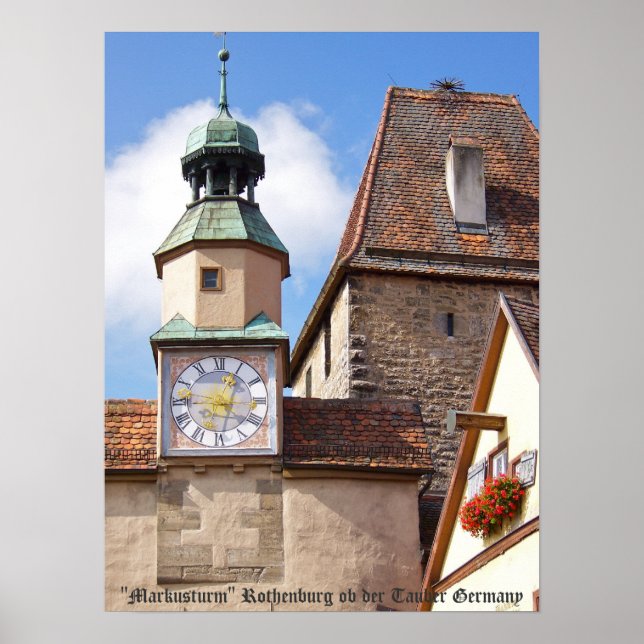 Póster Markusturm Rothenburg Poster (Frente)