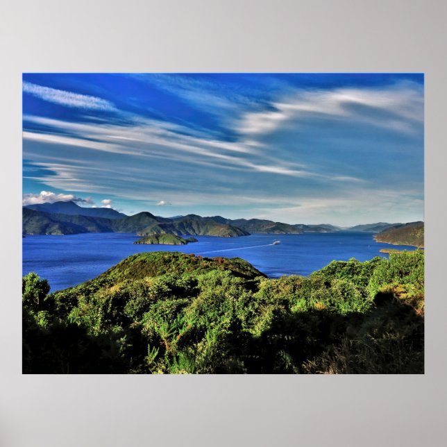Póster Marlborough Sound (Frente)