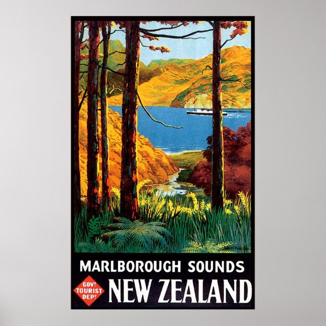 Póster Marlborough Suena Nueva Zelanda (Frente)