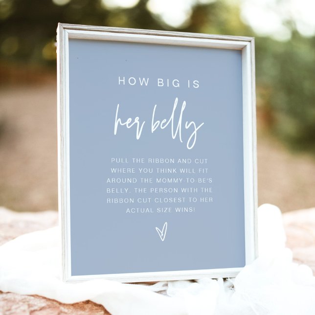 Póster MARLO Boho Dusty Blue Qué grande es su juego Belly (Subido por el creador)