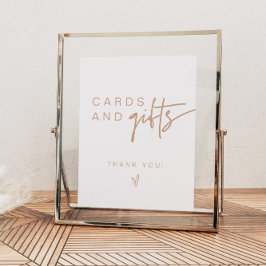 Póster MARLO Boho Tone Earth Cards & Gifts Rótulo