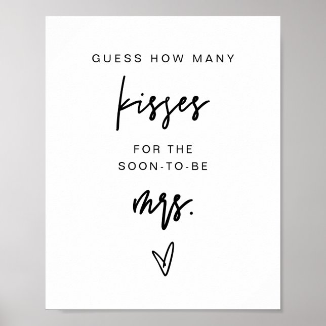 Póster MARLO Bold Cuántos Besos Juego de Despedida de Sol (Frente)
