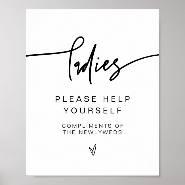 Póster MARLO Bold Poster de baño de mujeres de estilo mod (Frente)