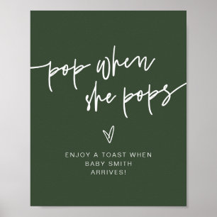 Póster MARLO Forest Green Boho Pop (Boho Verde del Bosque