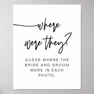 Póster MARLO Negrita Moderna Donde Estaban Letrero