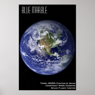 Póster Mármol azul