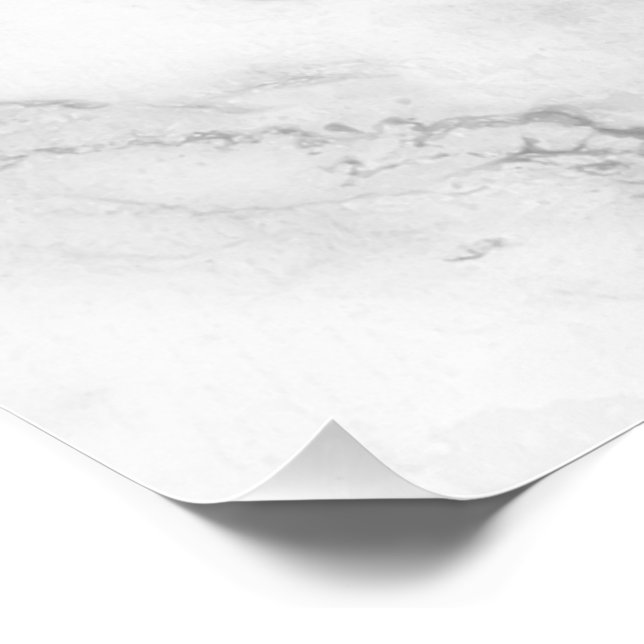 Póster Mármol Blanco (Esquina)