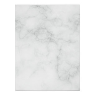 Póster Mármol Blanco Moderno