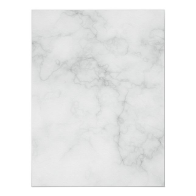 Póster Mármol Blanco Moderno (Anverso)