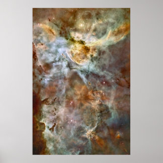 Póster Mármol en colores pastel en la nebulosa de Carina