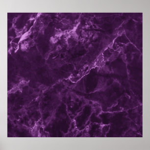 Póster Mármol morado oscuro: textura lujosa.