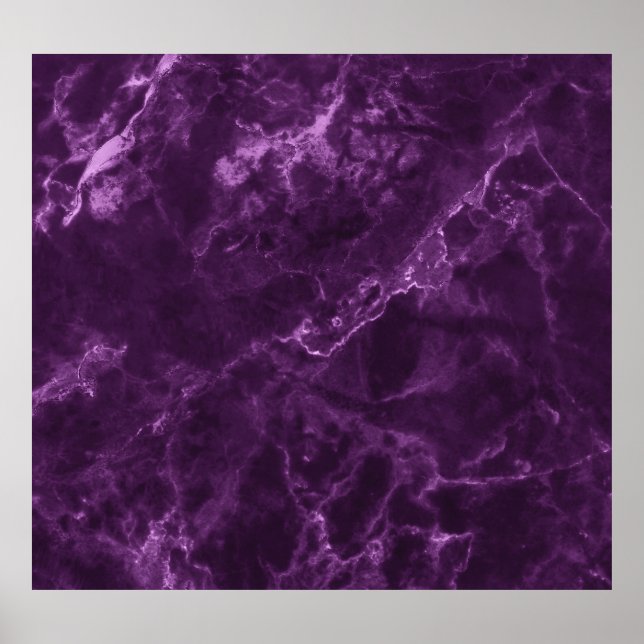 Póster Mármol morado oscuro: textura lujosa. (Frente)