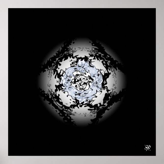 Póster Mármol (n° 0,1 serie de canicas) (Frente)