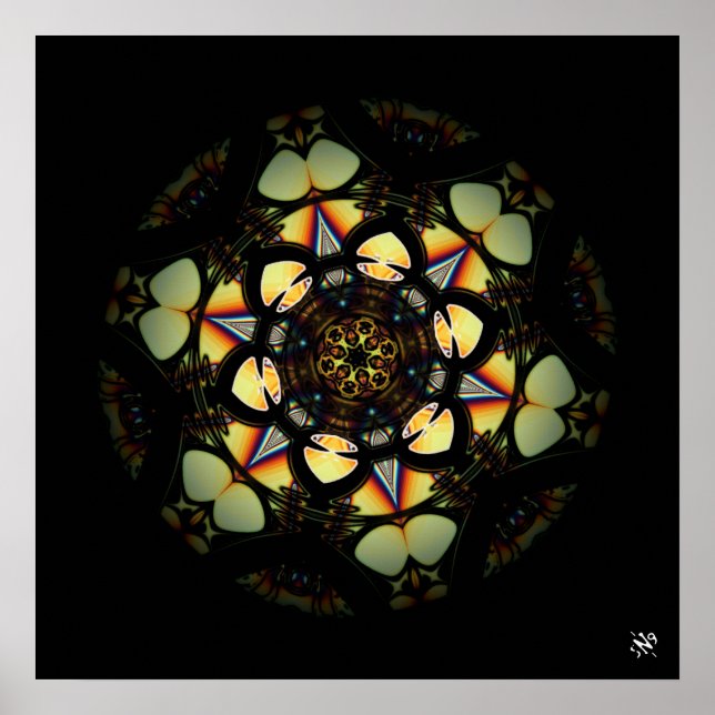 Póster Mármol (n° 6.1 serie de canicas) (Frente)