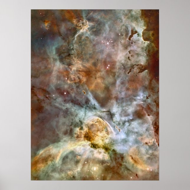 Póster Mármol Pastel en la Nebulosa Carina (Frente)