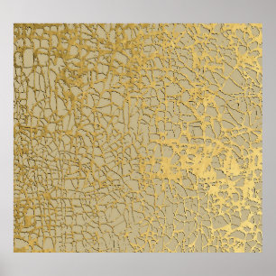 Póster Mármoles de oro: Diseño de textura poco profundo